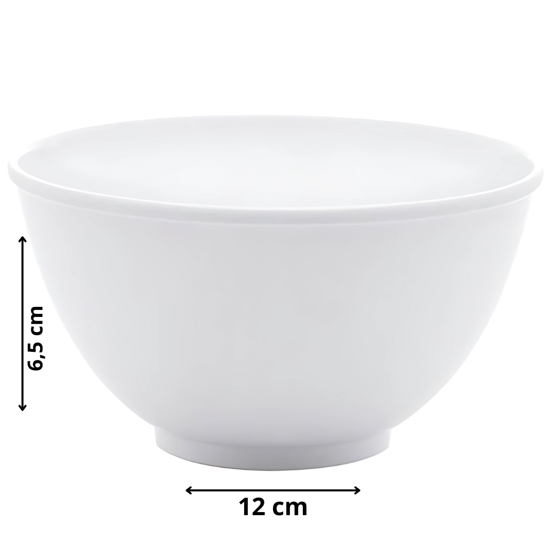 Tigela Redonda Branca 12cm Melamina Utilgoods