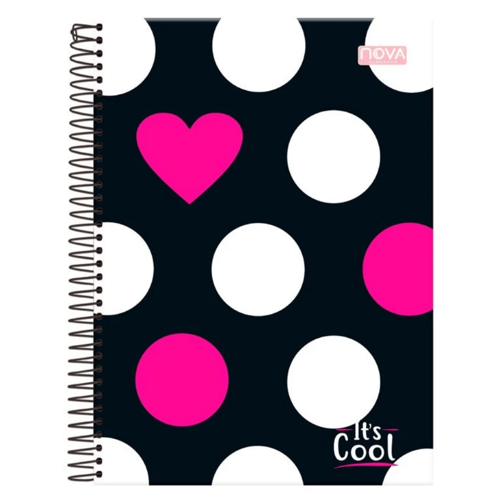 Caderno Universitário Espiral Capa Dura 1M It’S Cool Multi