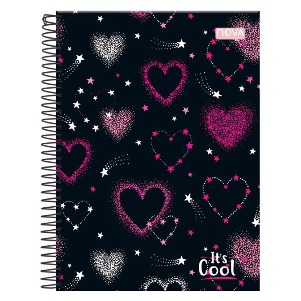 Caderno Universitário Espiral Capa Dura 1M It’S Cool Multi