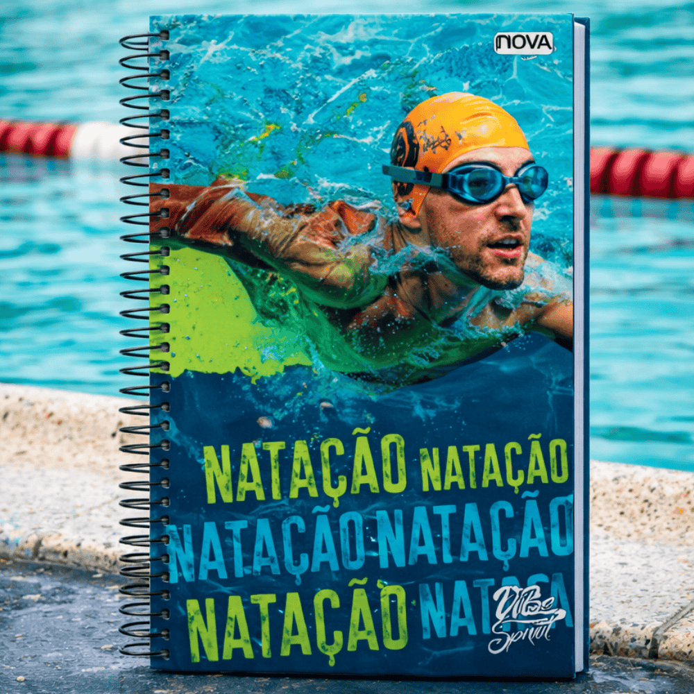 Caderno Univ Espiral C/D 1M 80Fls Vibes Sports Multi