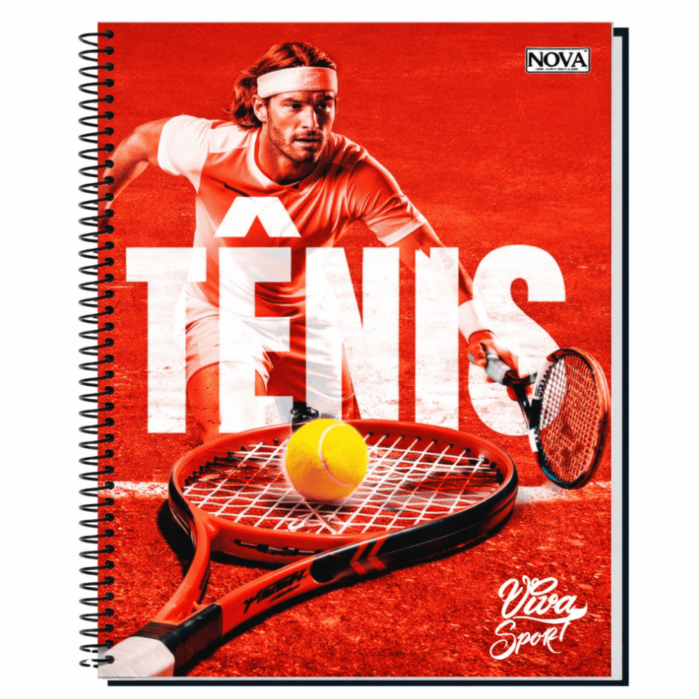 Caderno Universitário Espiral 10 Matérias 160 Folhas Vibes Sports Multi