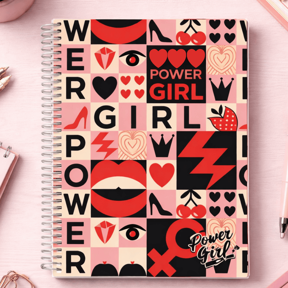 Caderno Universitário Espiral 1 Matéria 80 Folhas Power Girls