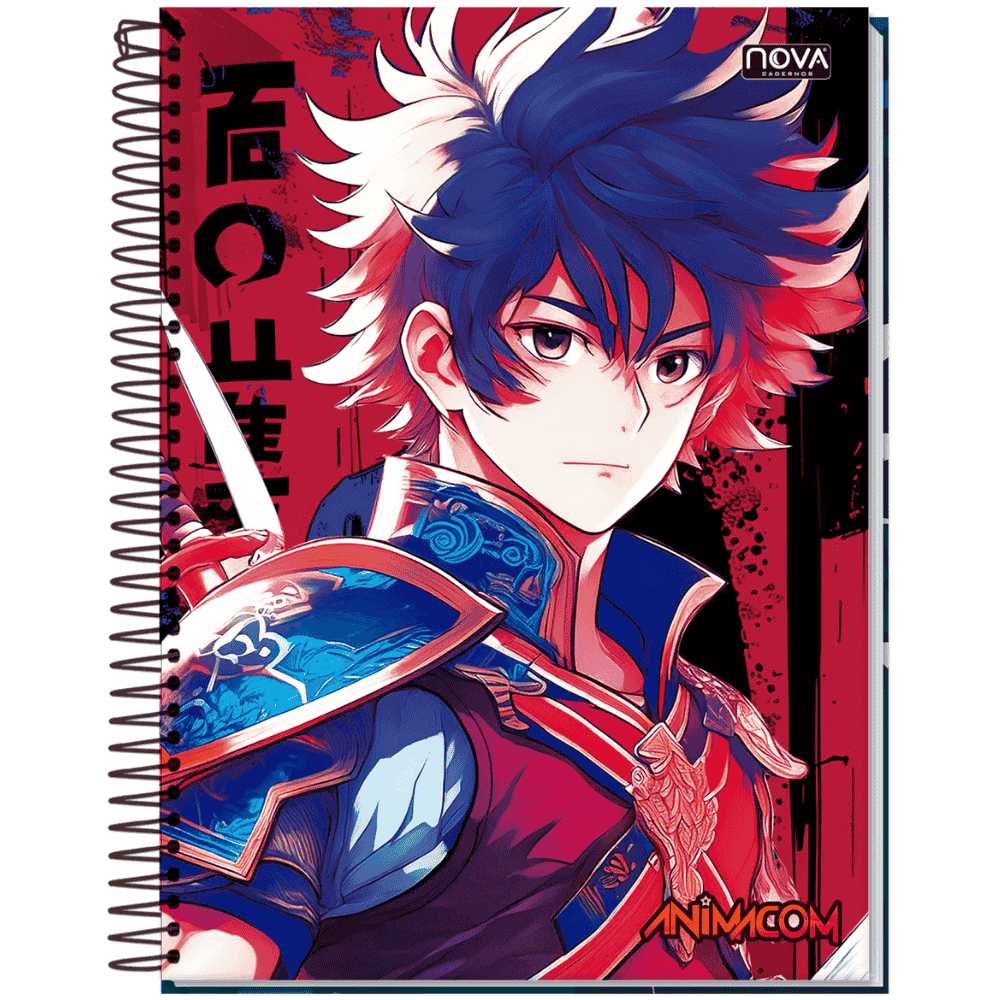 Caderno Espiral Capa Dura 10M Animacom Multi