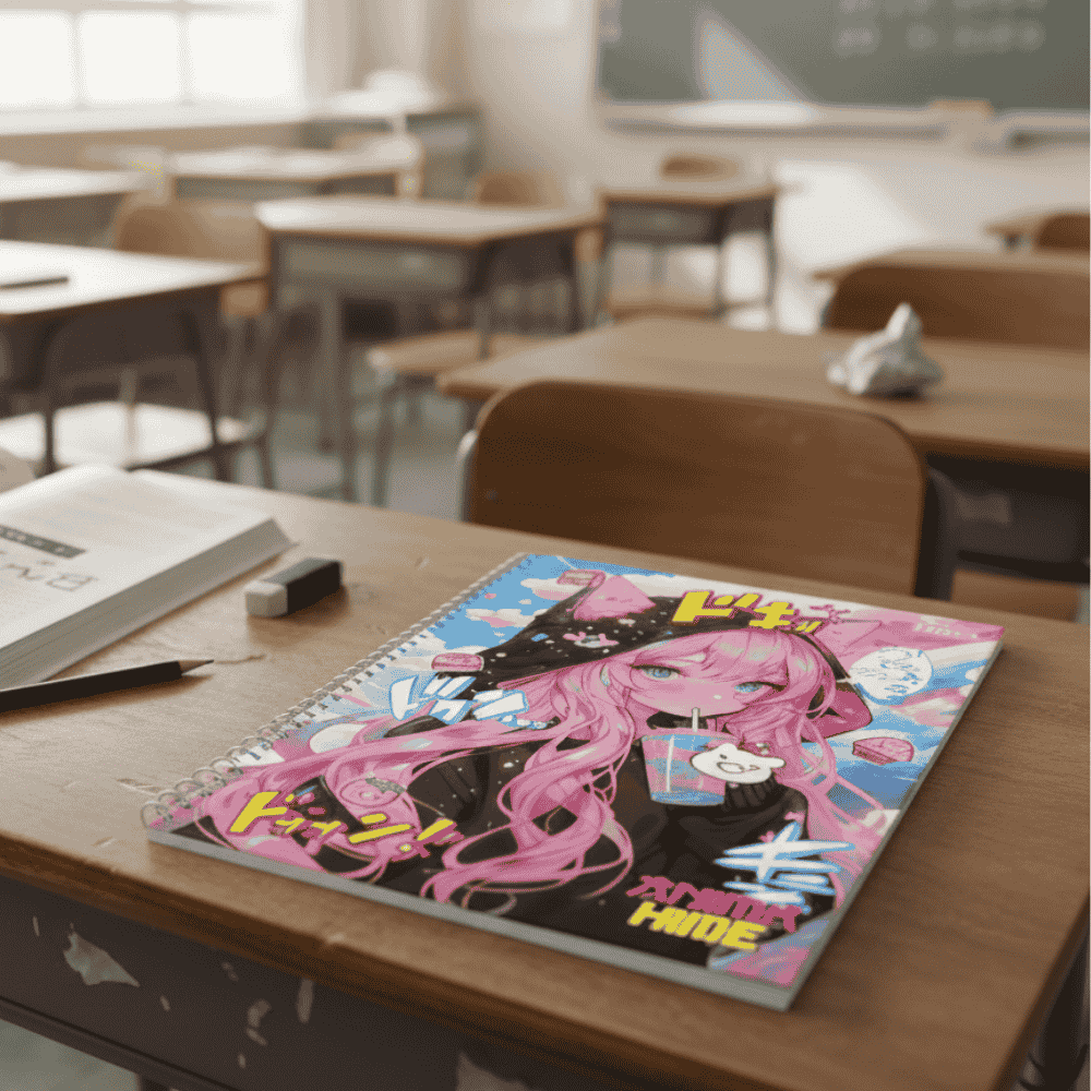 Caderno Espiral Capa Dura 10M Animahime Multi