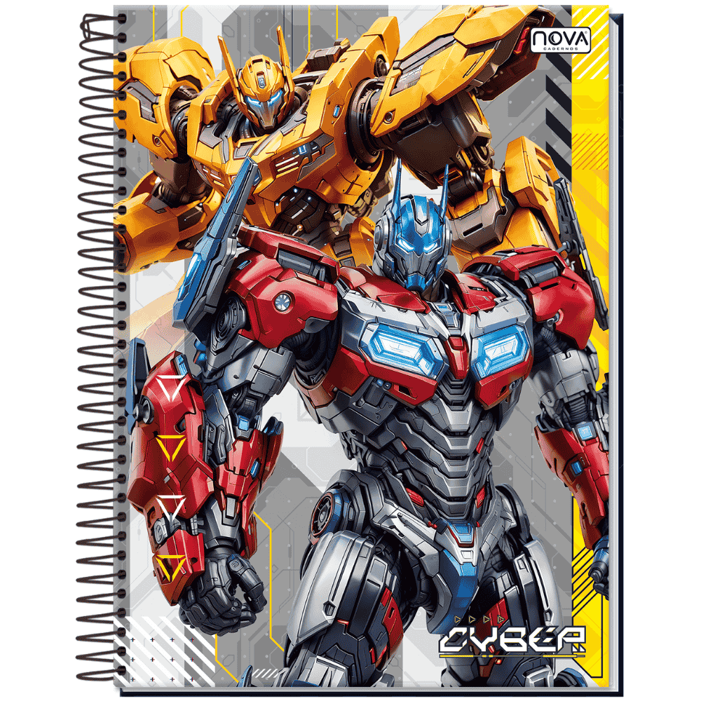 Caderno Espiral Capa Dura 15M 240 Folhas Cyber Multi