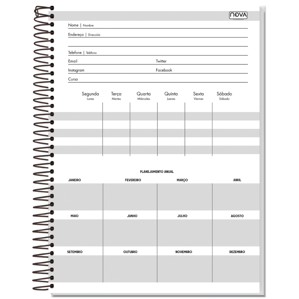 Caderno Espiral Capa Dura 20M 320 Folhas Cyber Multi