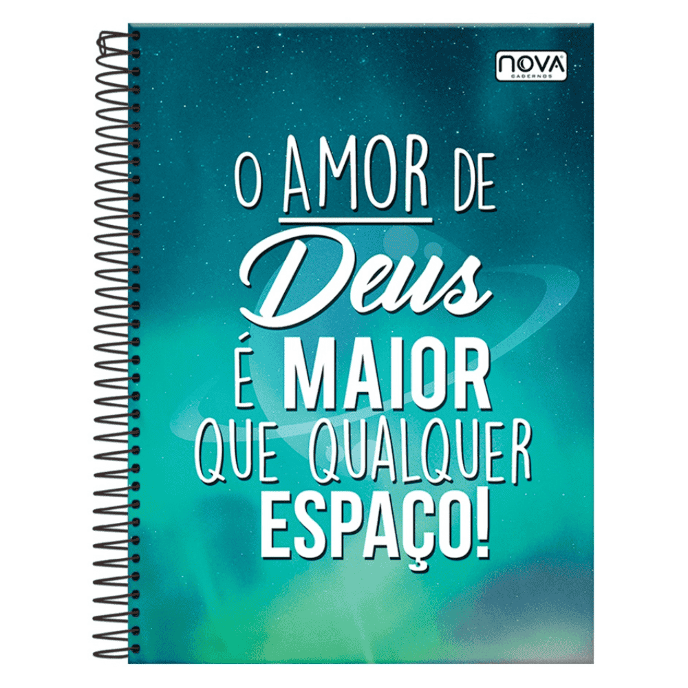 Caderno Universitário Espiral Capa Dura Grateful Multi