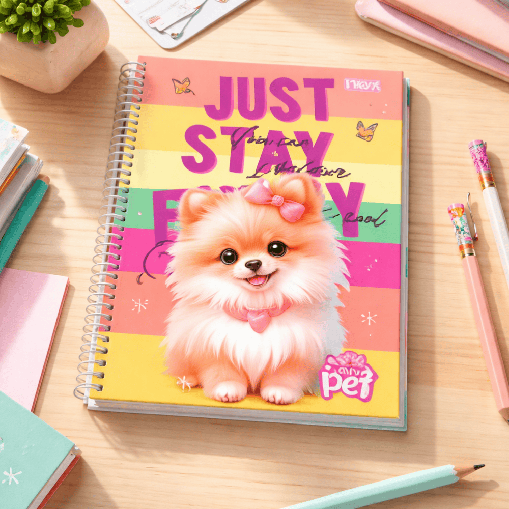 Caderno Univ Espiral Cd 1M 80Fls Miss Pet