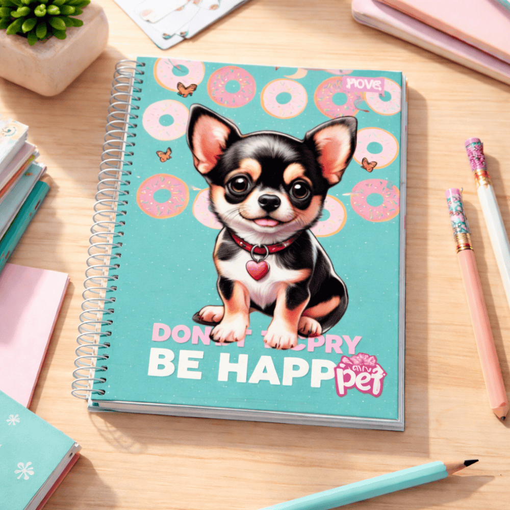 Caderno Univ Espiral Capa Dura 10M 160Fls Miss Pet