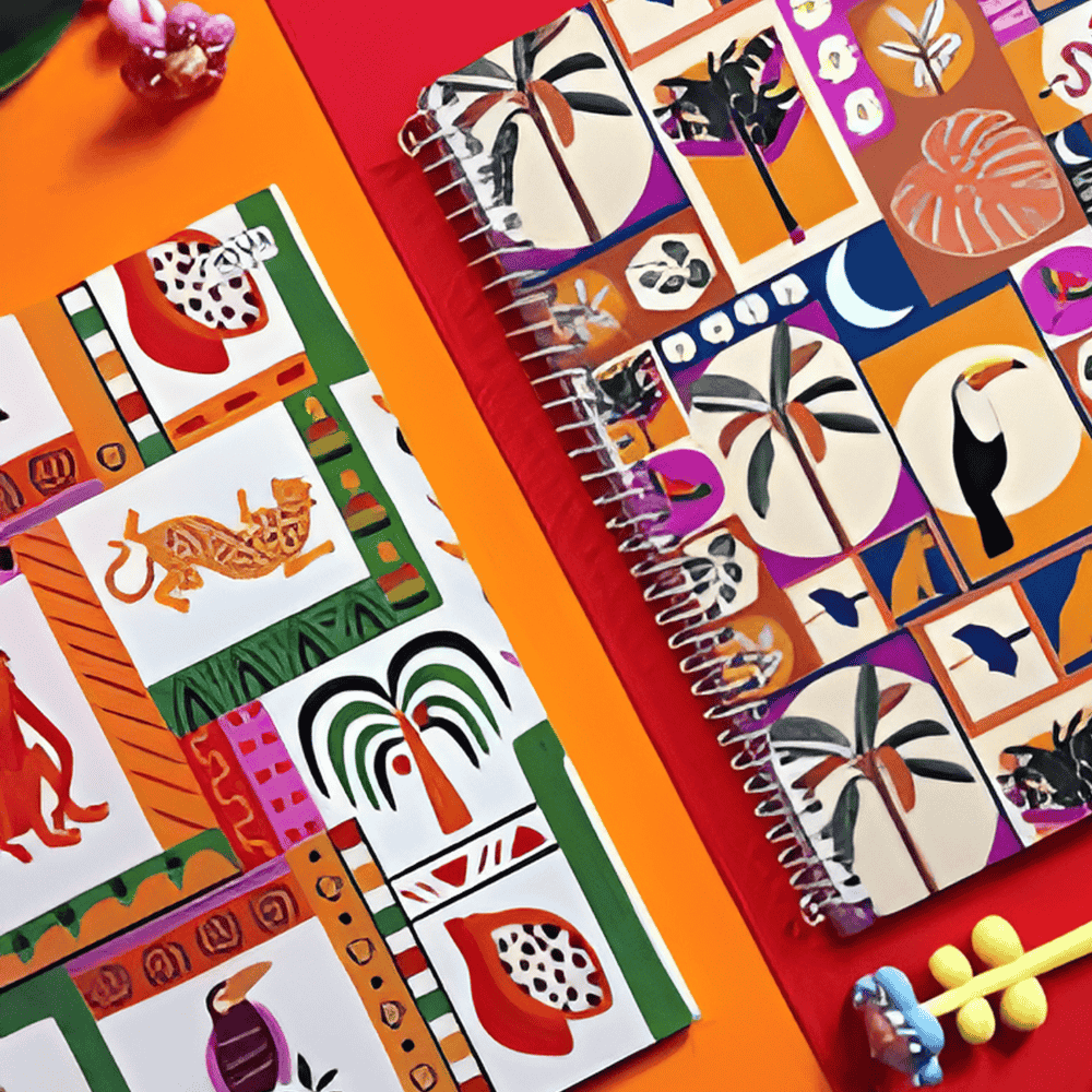 Caderno Universitário Espiral Capa Dura 20M 320Fls Paradise