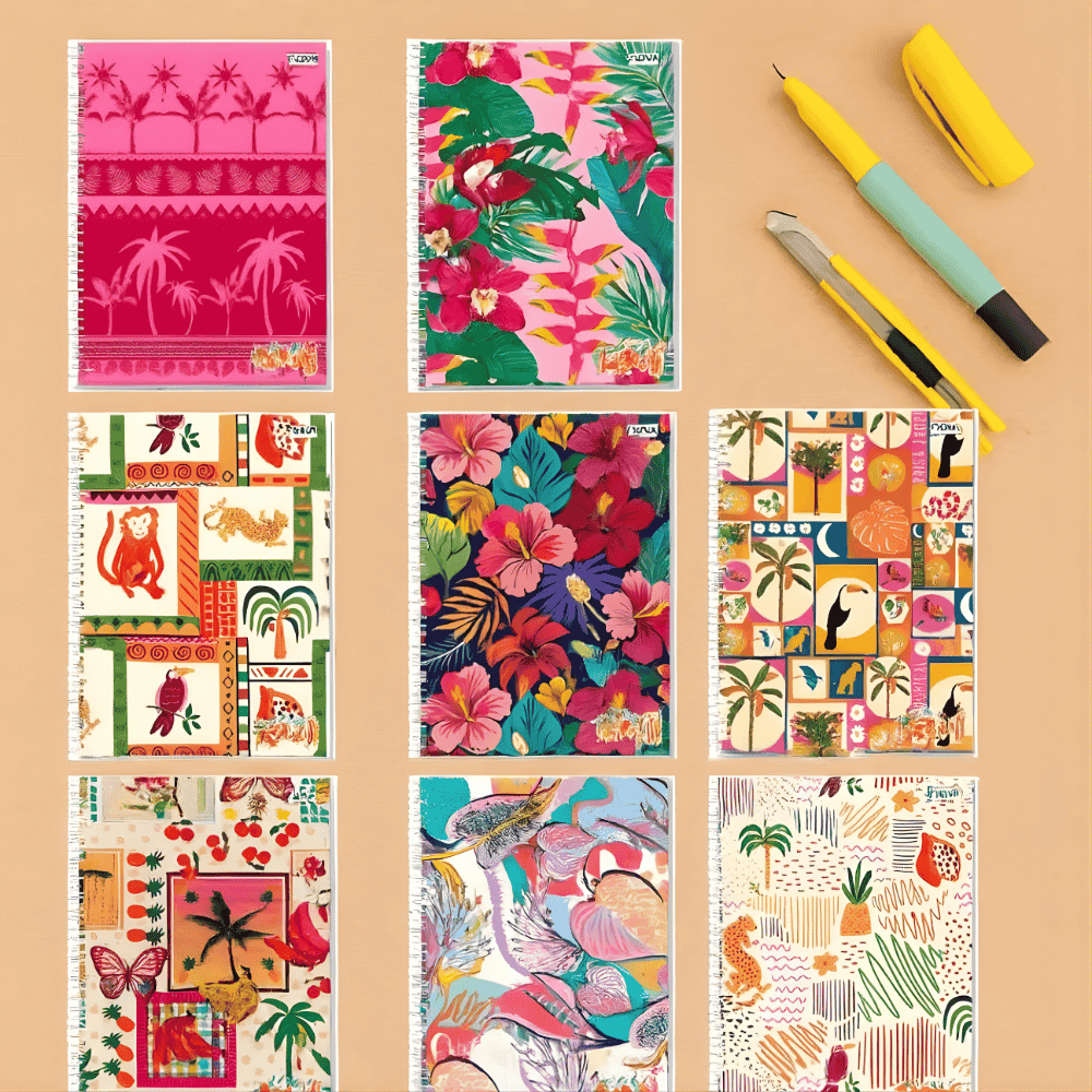Caderno Universitário Espiral Capa Dura 20M 320Fls Paradise