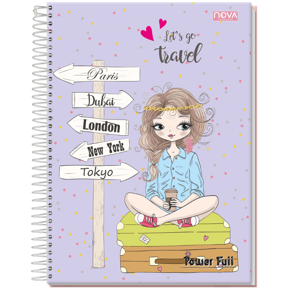 Caderno Univ Espiral Cd 10M 160Fls Powe Full Nova