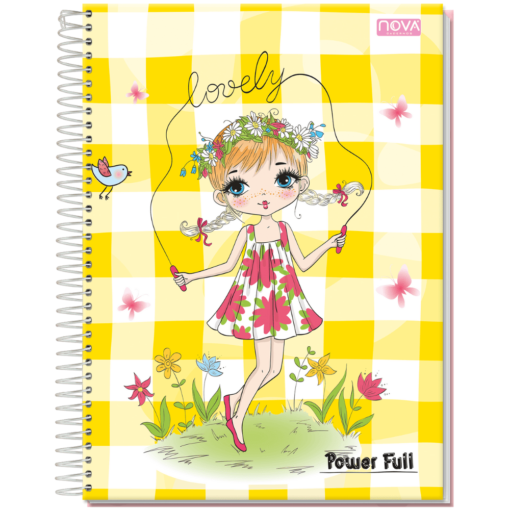Caderno Univ Espiral Cd 10M 160Fls Powe Full Nova