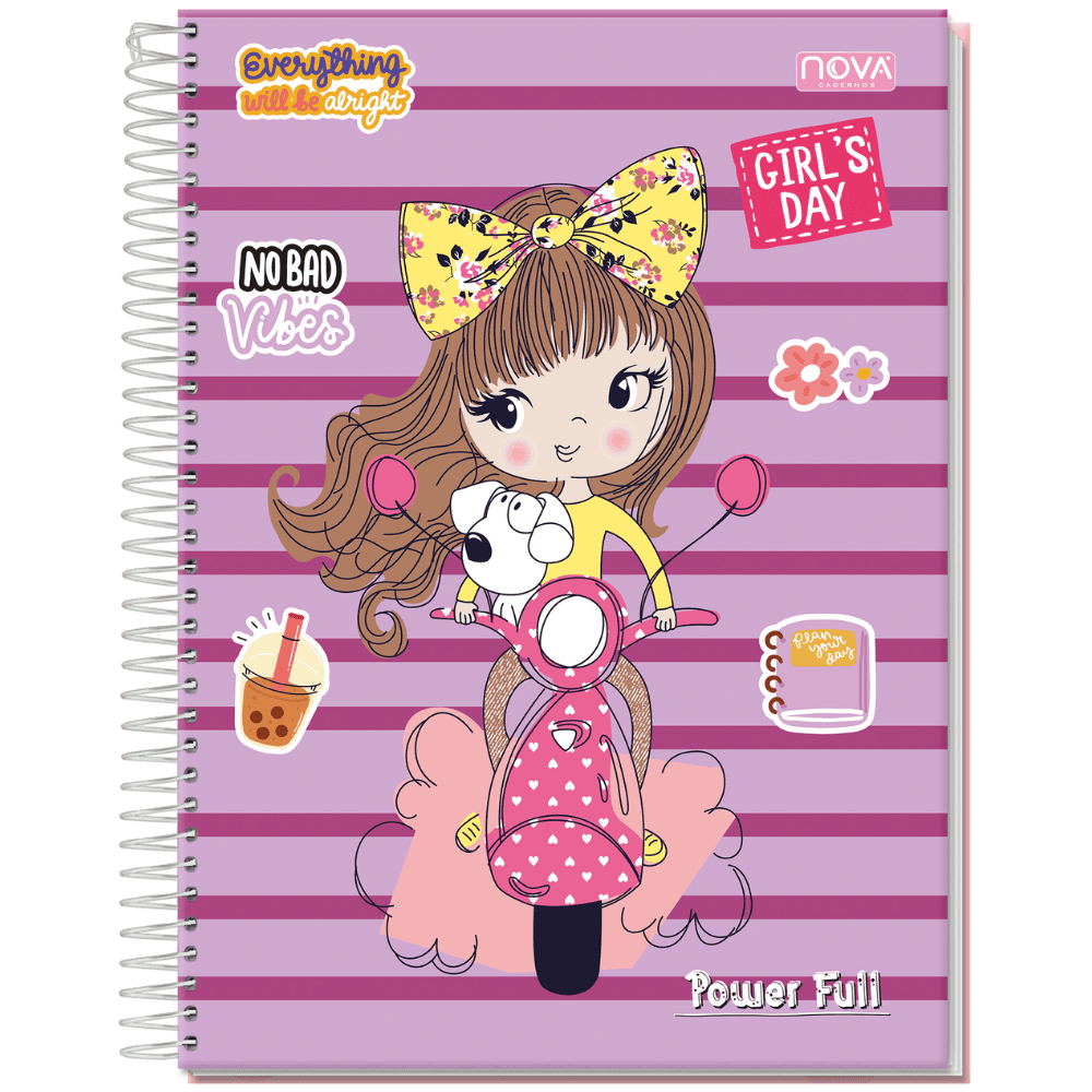 Caderno Univ Espiral Cd 15M 240Fls Power Full Nova