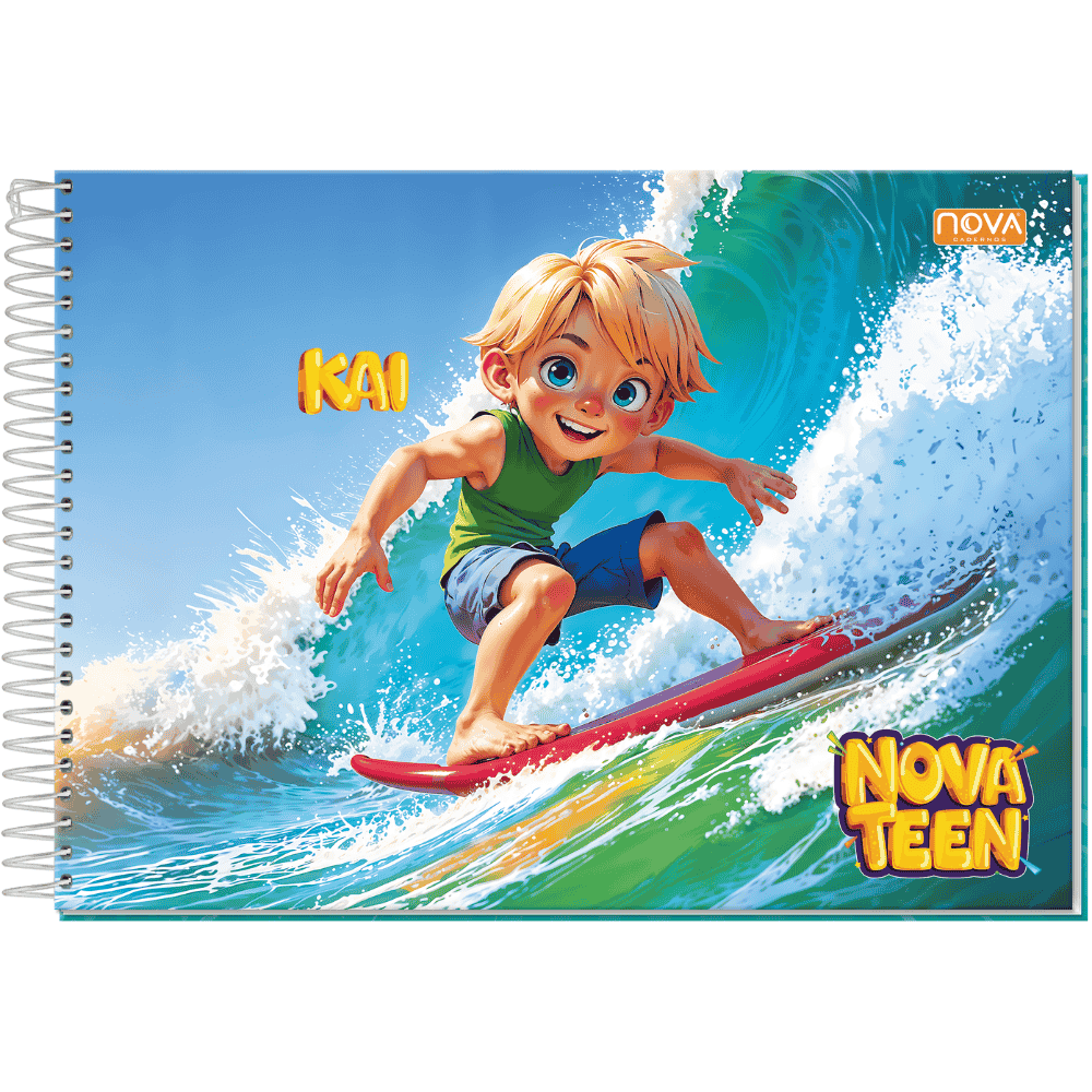 Caderno De Desenho Espiral 60 Folhas Nova Teen Multi