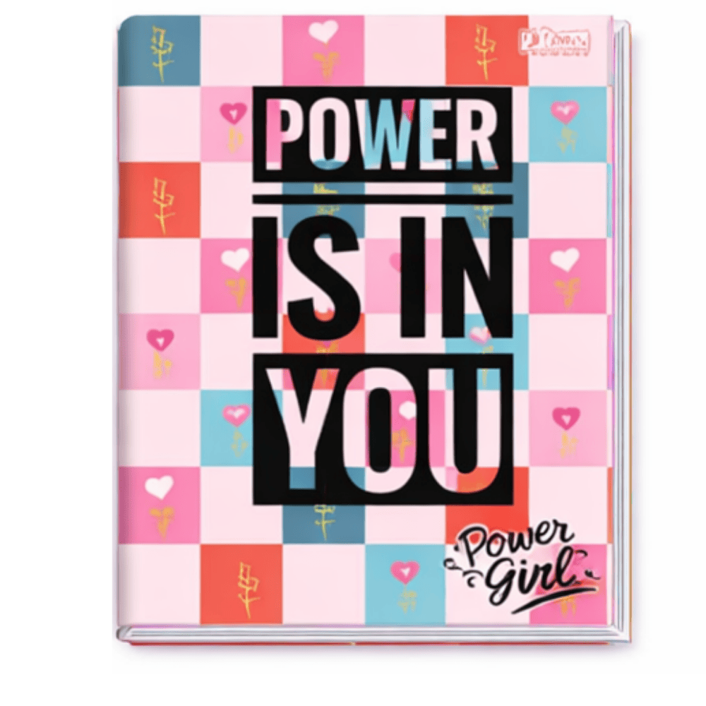 Caderno 1/4 Costurado Capa Dura 96Fls Power Girls