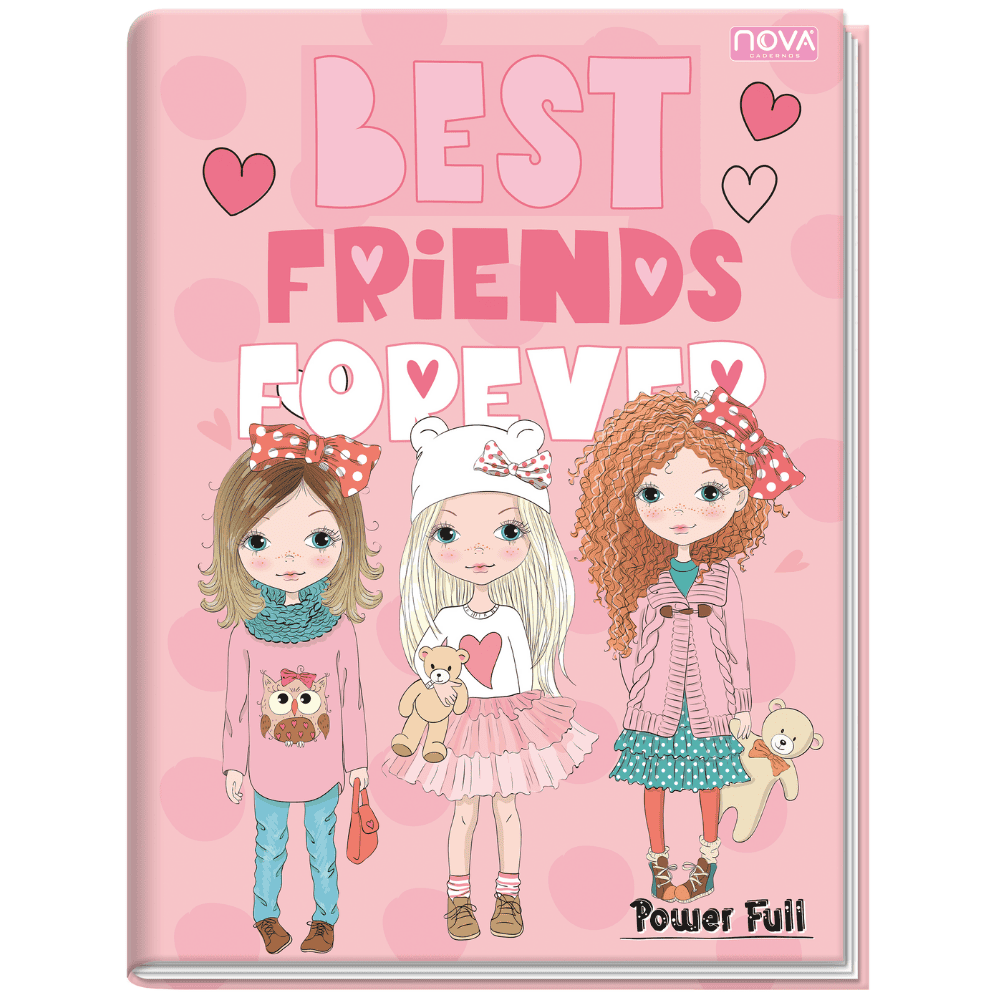 Caderno 1/4 Costurado Capa Dura 96 Folhas Power Full Multi