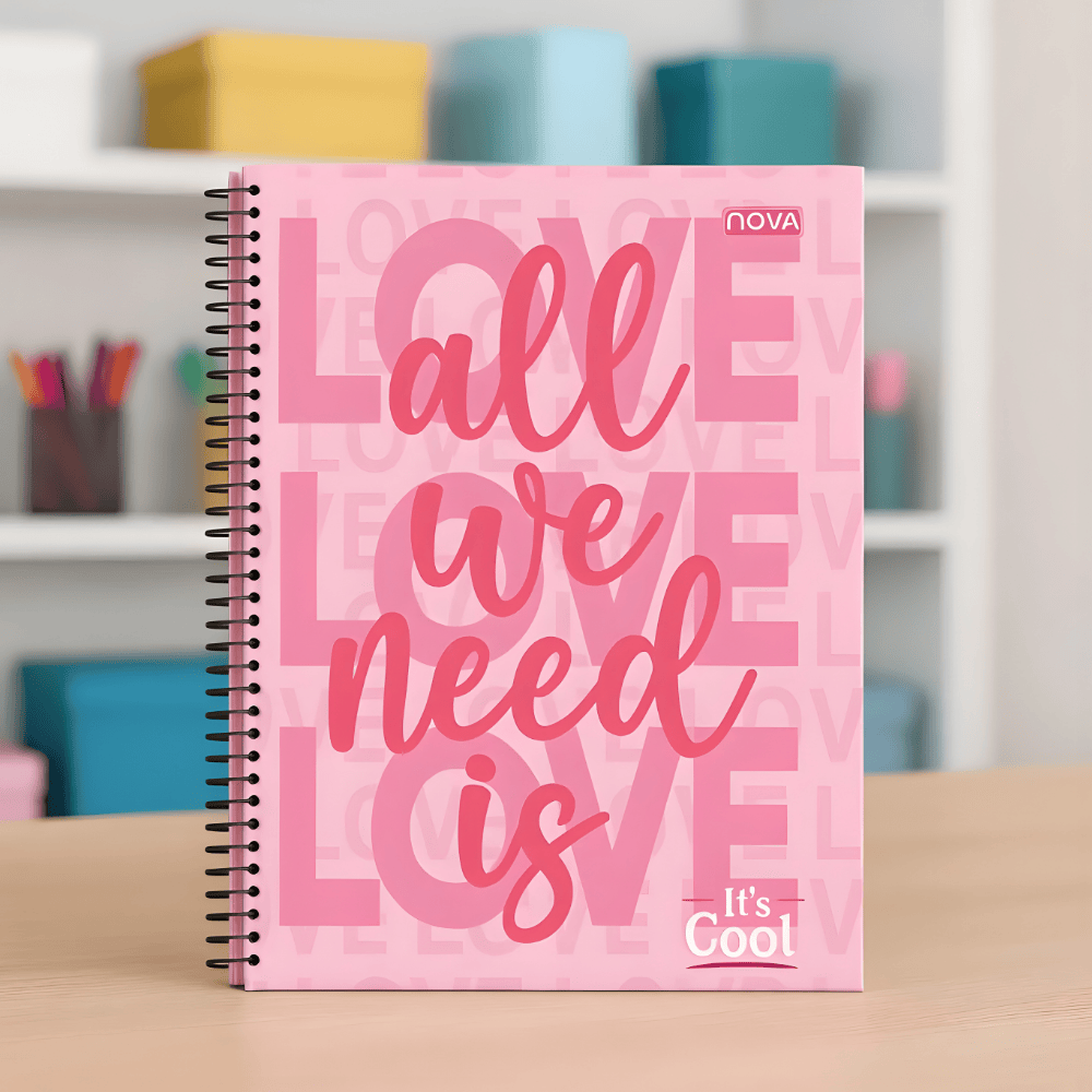 Caderno Universitário Espiral Capa Dura 15M 240Fls Its Cool
