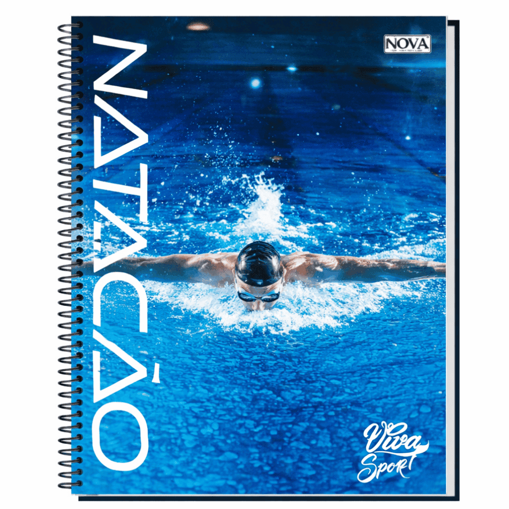 Caderno Universitário Espiral 20 Matérias 320 Folhas Vibes Sports Multi