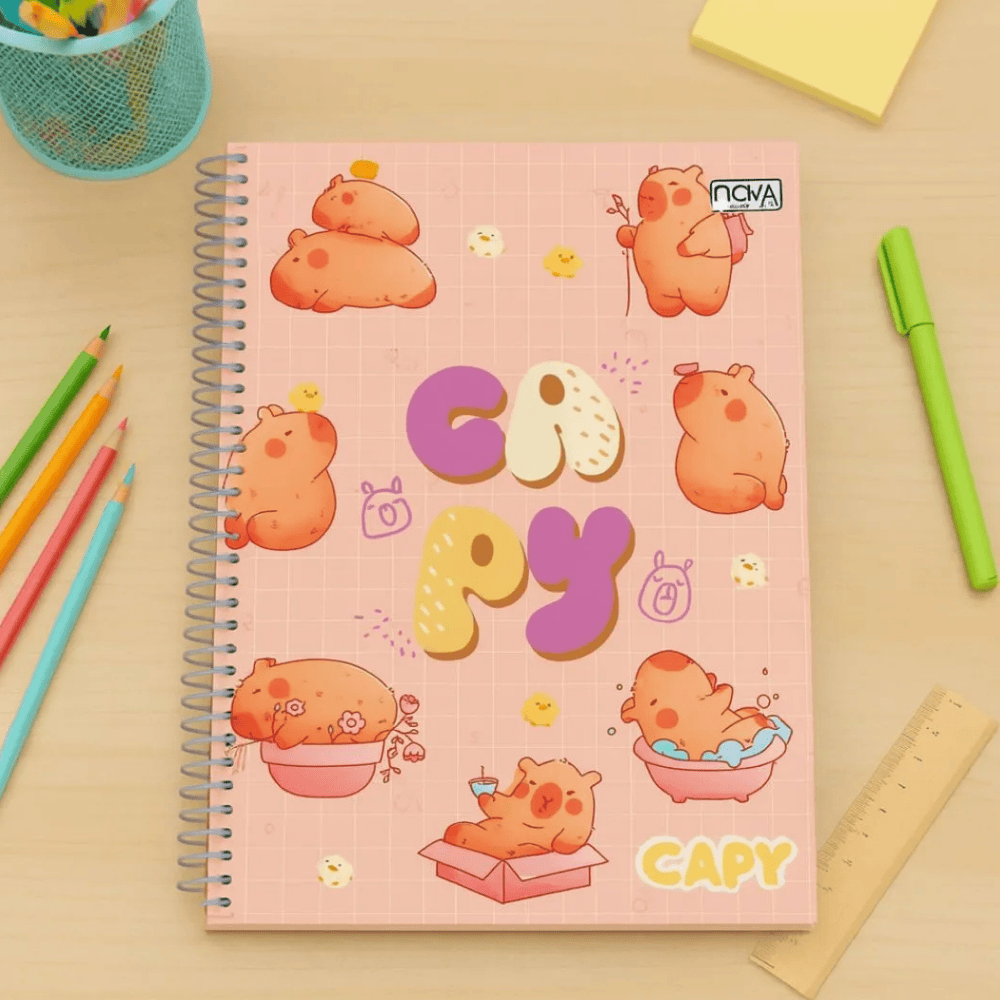 Caderno Univ Espiral Capa Dura 20M 320Fls Capy