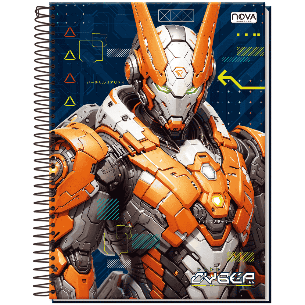 Caderno Espiral Capa Dura 1M 80 Folhas Cyber Multi