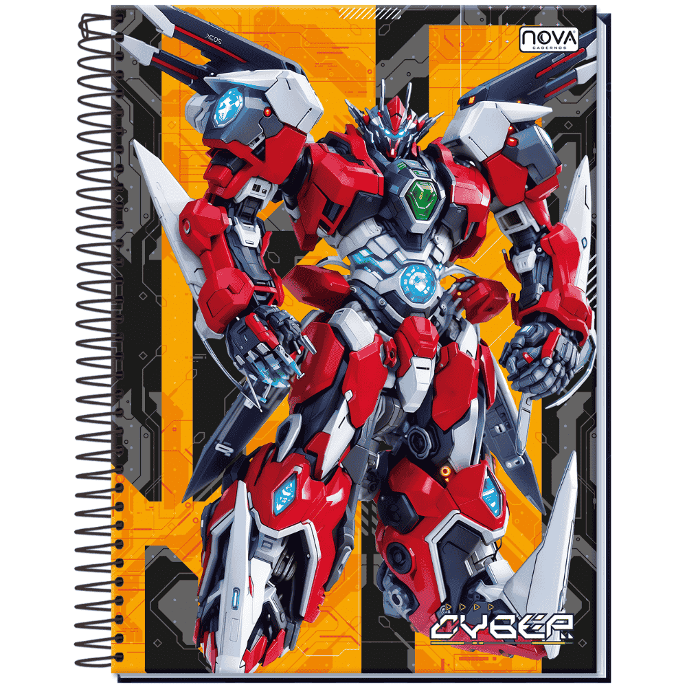 Caderno Espiral Capa Dura 1M 80 Folhas Cyber Multi