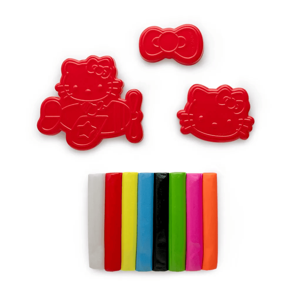 Massinha De Modelar Com Molde Hello Kitty 80G Leo E Leo