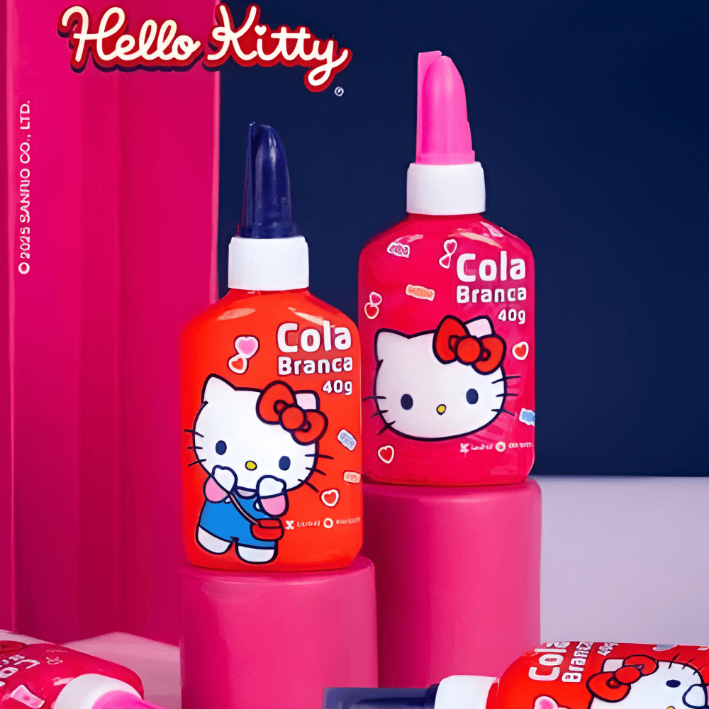 Cola Branca Escolar Hello Kitty 40Gr