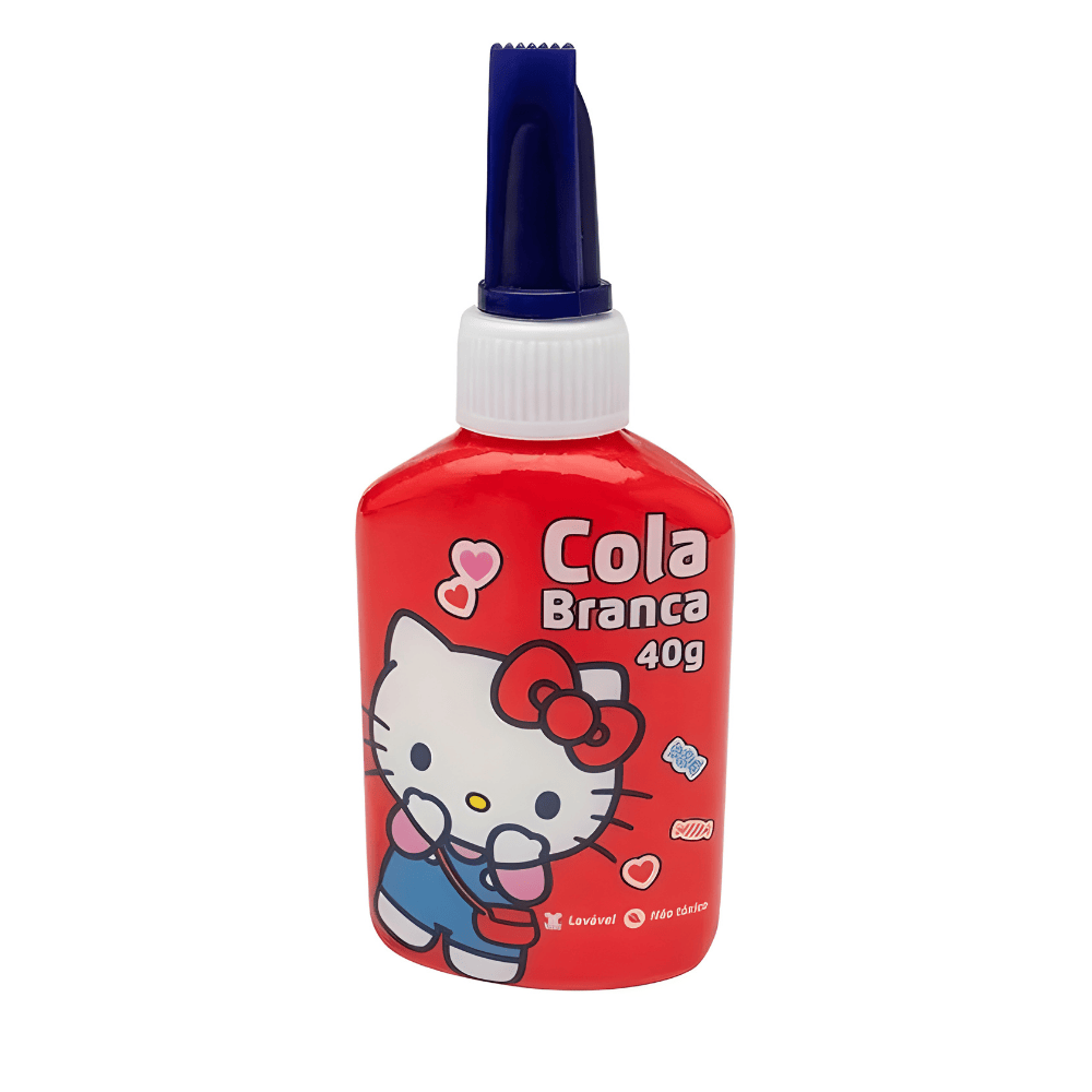 Cola Branca Escolar Hello Kitty 40Gr