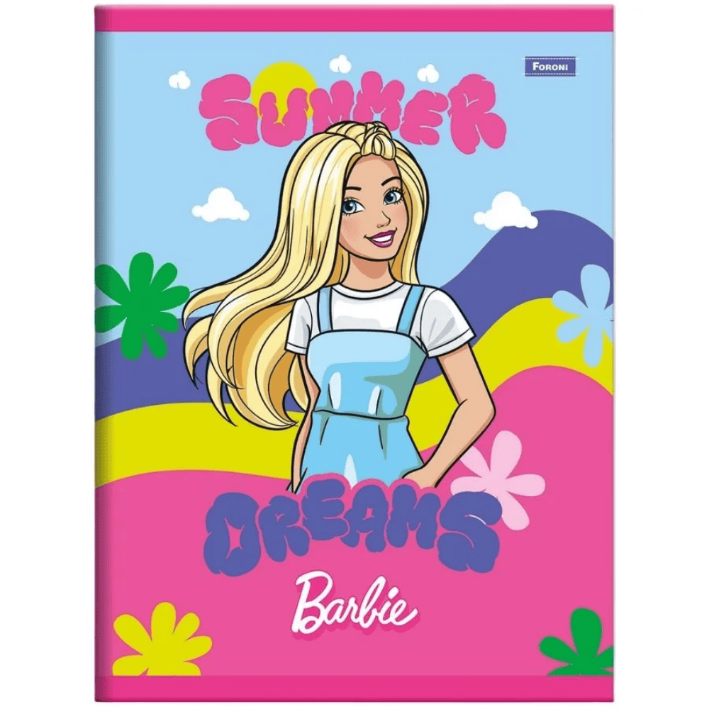 Caderno Brochura CD Barbie 80 Folhas Foroni