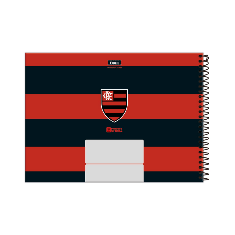 Caderno Cartografia Capa Dura 80 Folhas Mengão Foroni
