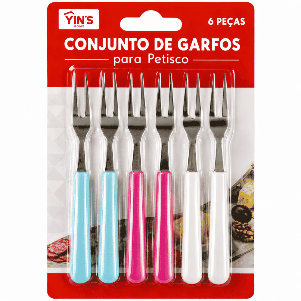 Conjunto 6 Garfos para Petisco Yins