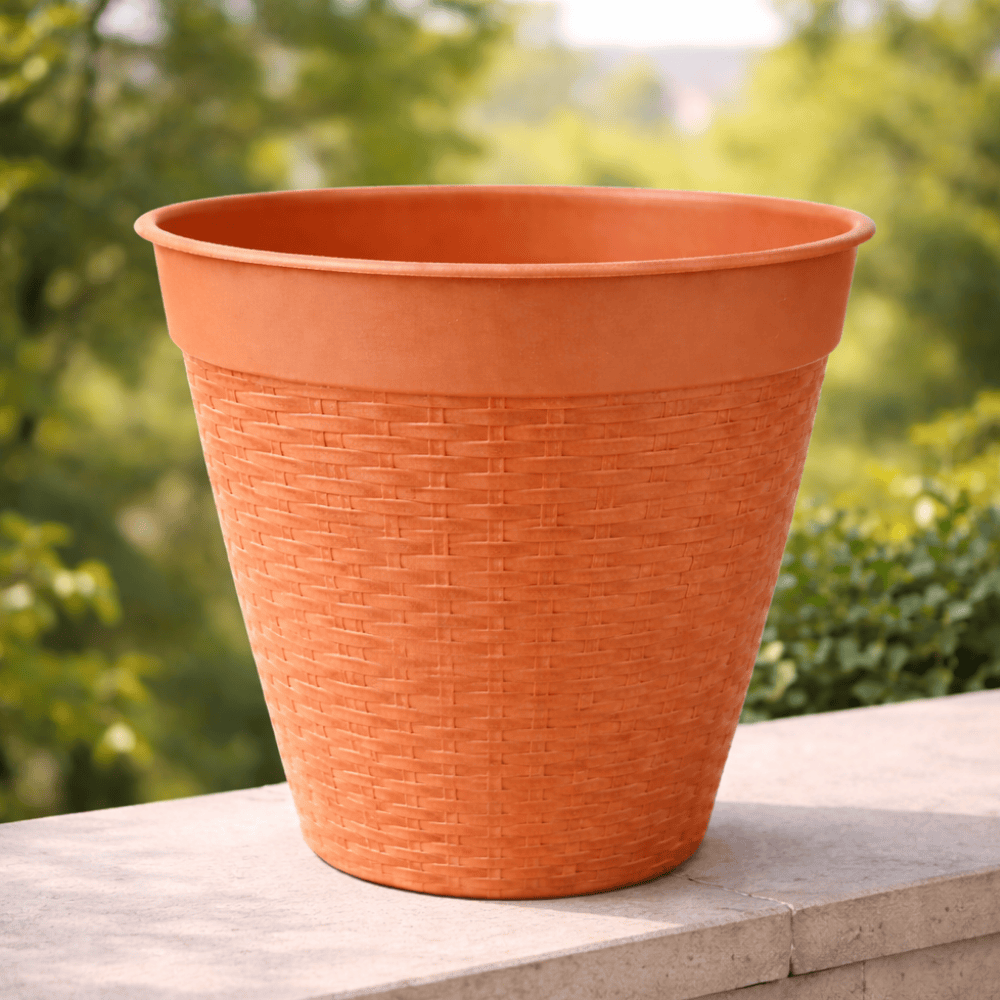 Vaso Redondo Vime C/Borda Reta Marmorizado 14,5L Plasnew