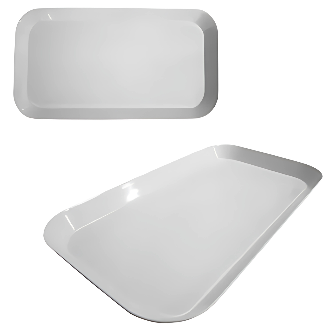 Travessa Retangular Branca Melamina 31cm Utilgoods