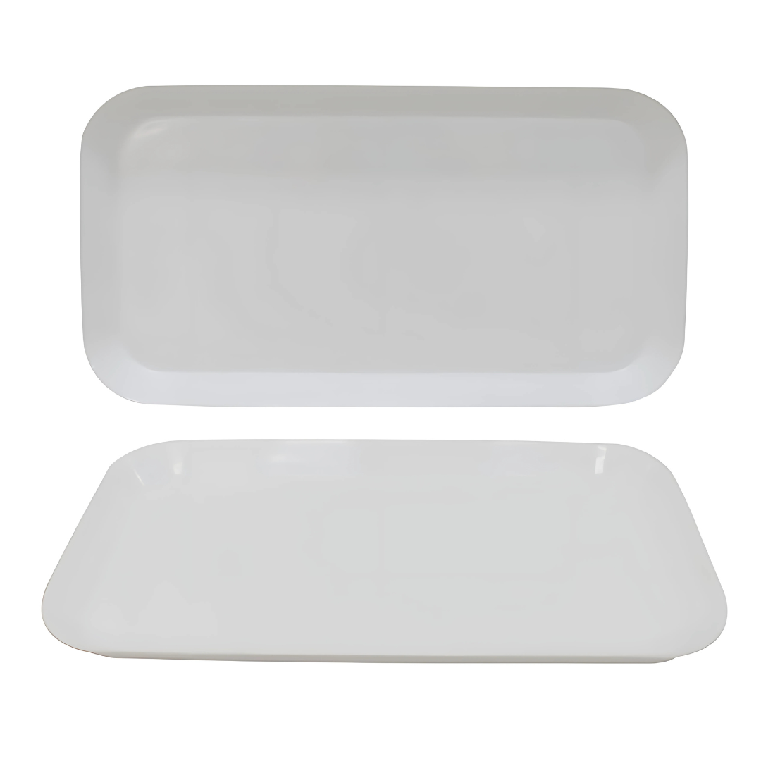 Travessa Retangular Branca Melamina 31cm Utilgoods