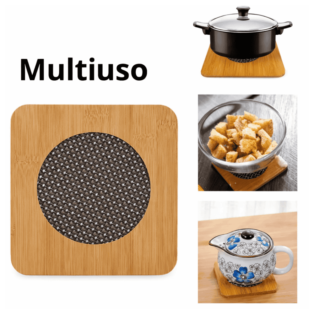 Descanso De Panela Bambu 21Cm Imporiente