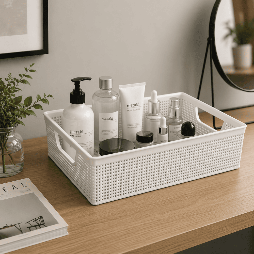 Cesto Organizador Juta 5,2L Branco Jaguar