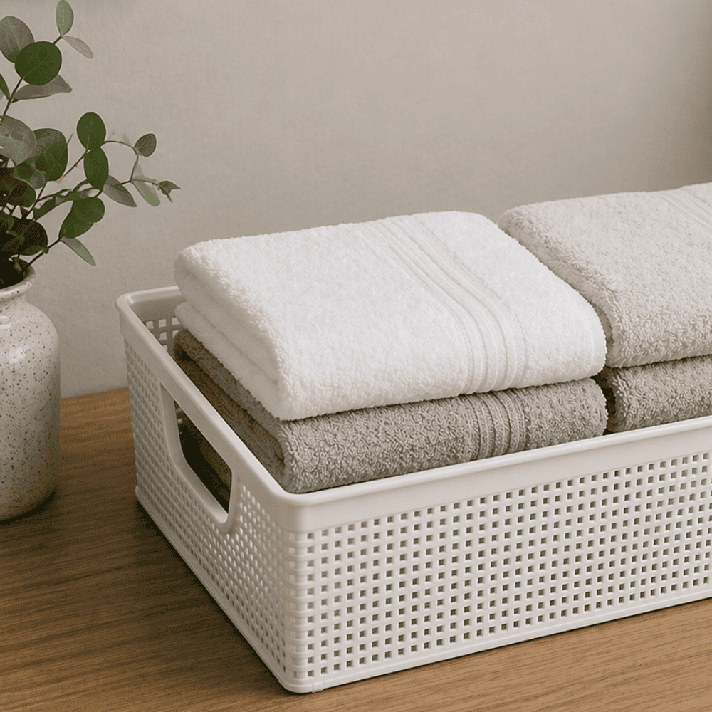 Cesto Organizador Juta 5,2L Branco Jaguar