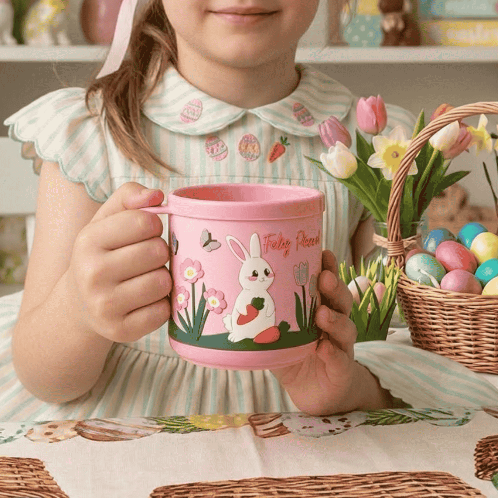 Caneca Infantil Decorada De Páscoa Multiart