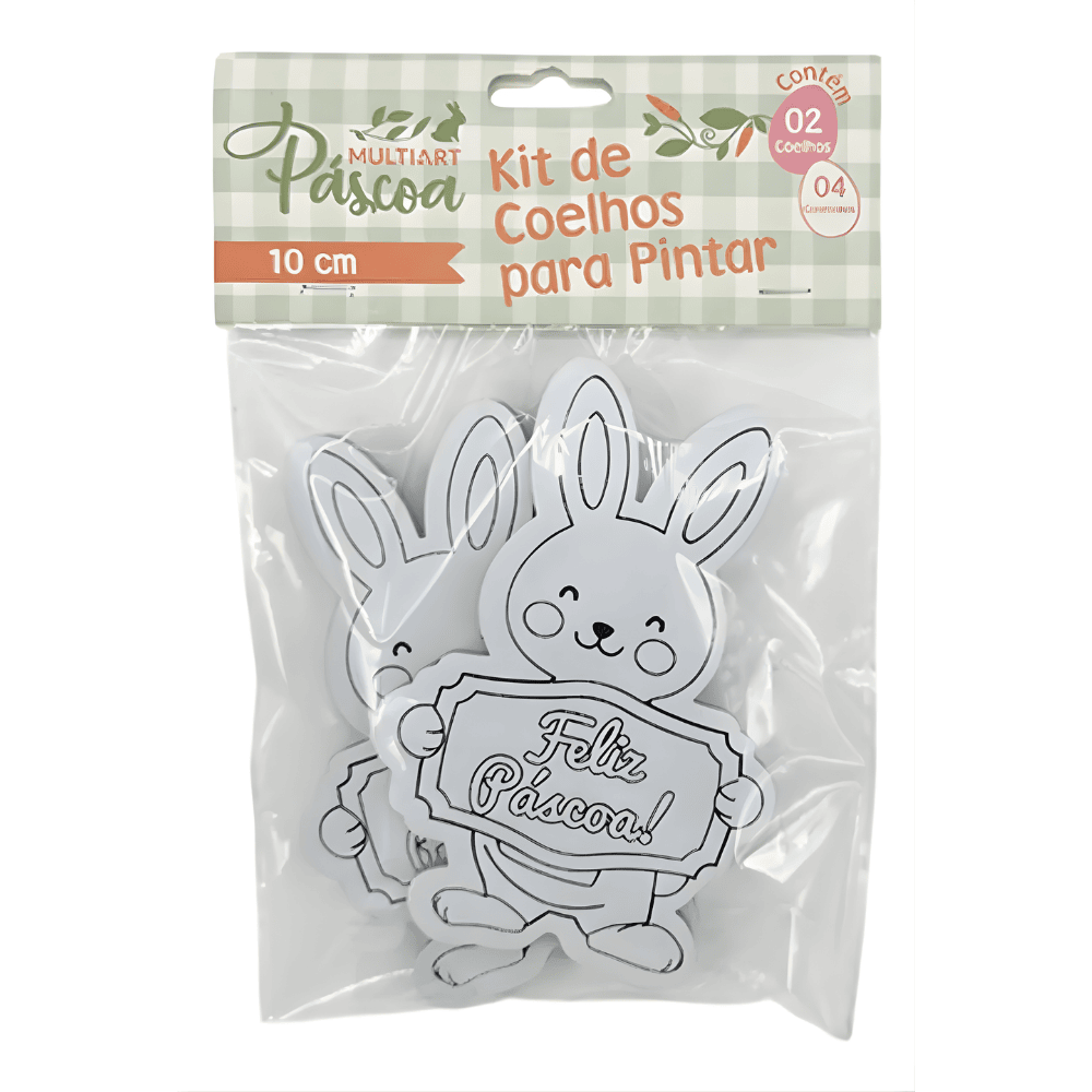 Coelho Para Pintura De Páscoa Multiart