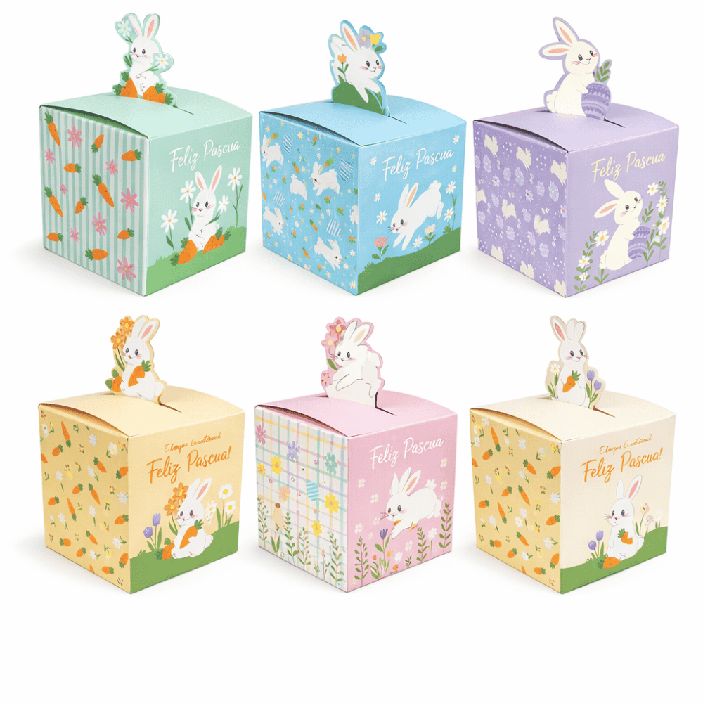 Caixinha De Doces De Páscoa De Papel Multiart