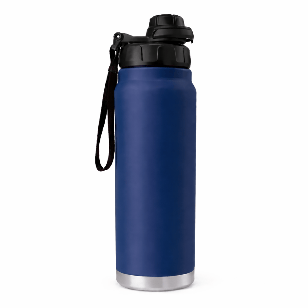 Garrafa Lisa Isotérmica 750ml com Alça Golden