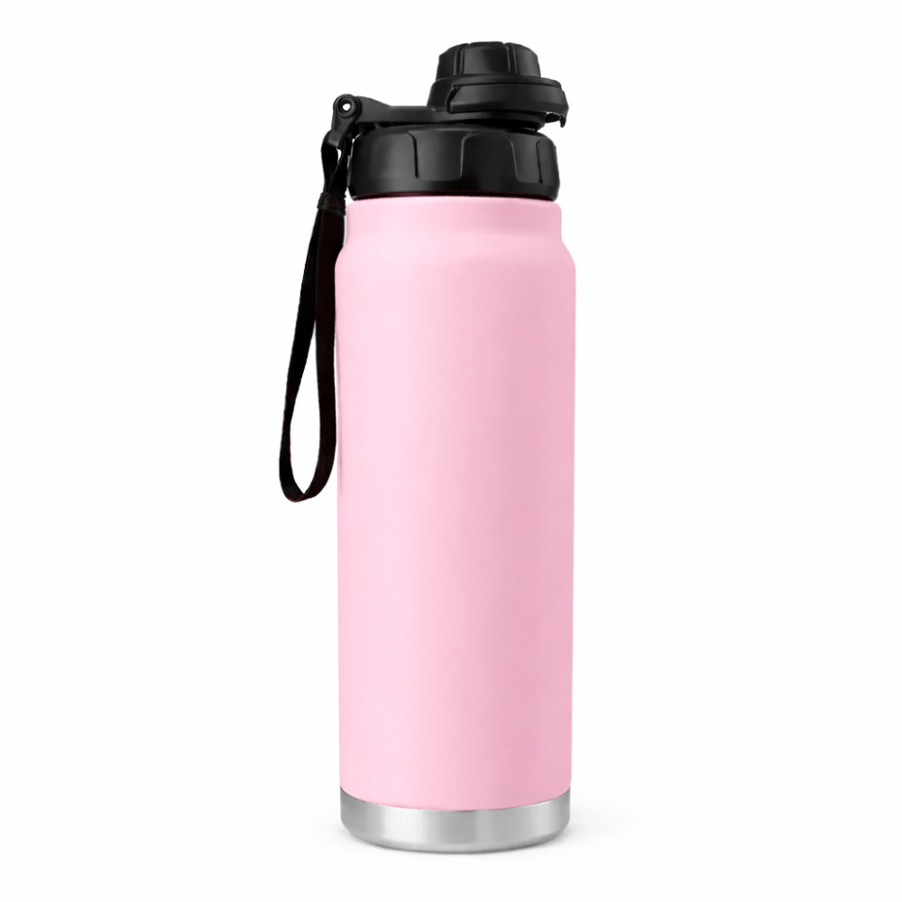 Garrafa Lisa Isotérmica 750ml com Alça Golden