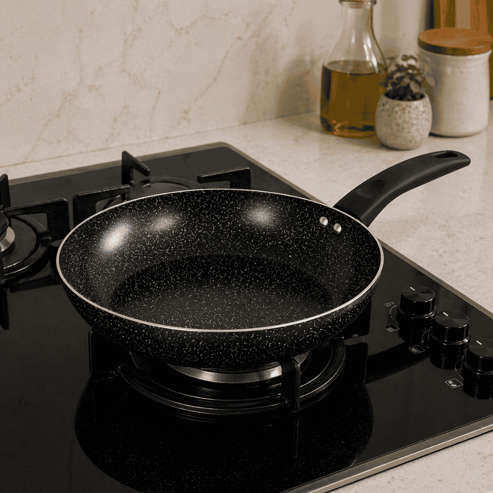 Frigideira Marble Preta Wincy