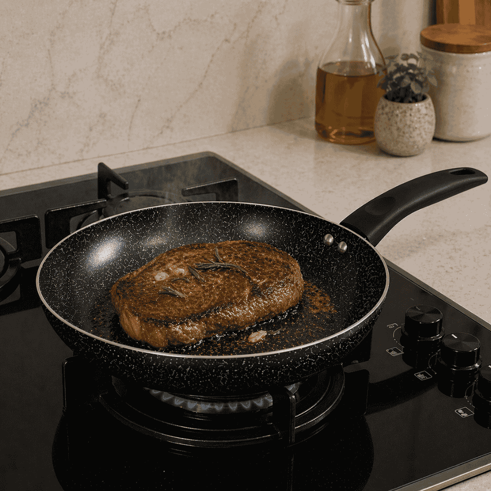 Frigideira Marble Preta Wincy