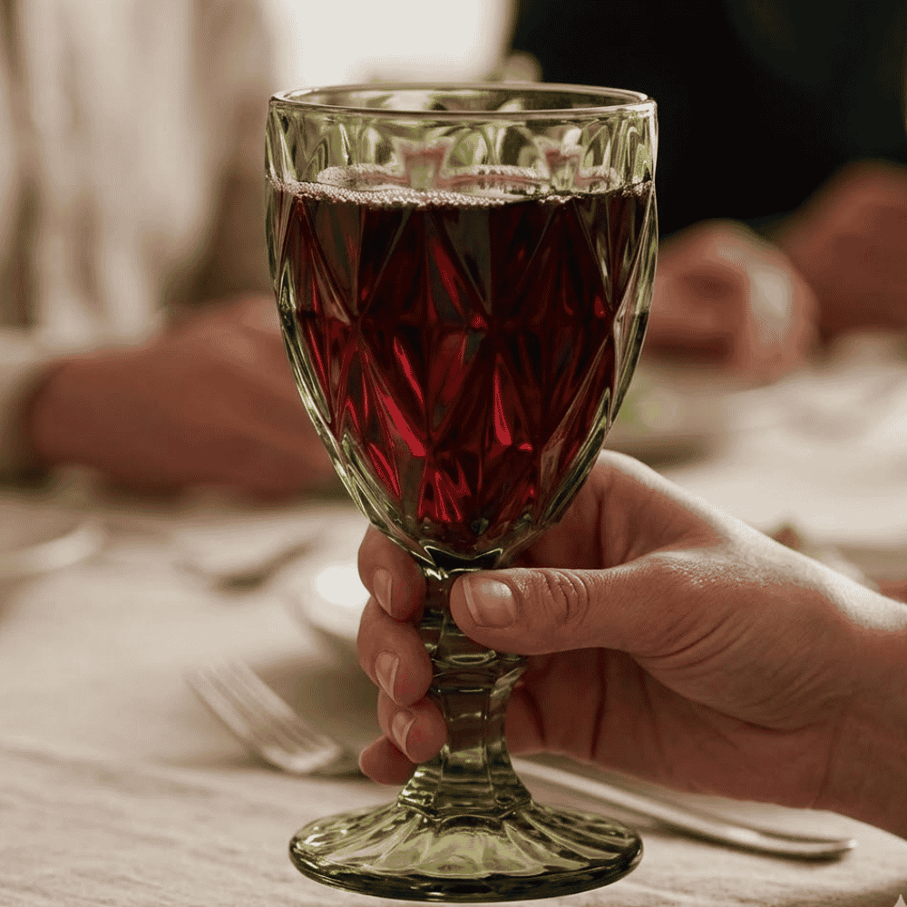 Taça Diamante Verde 260ml KeHome