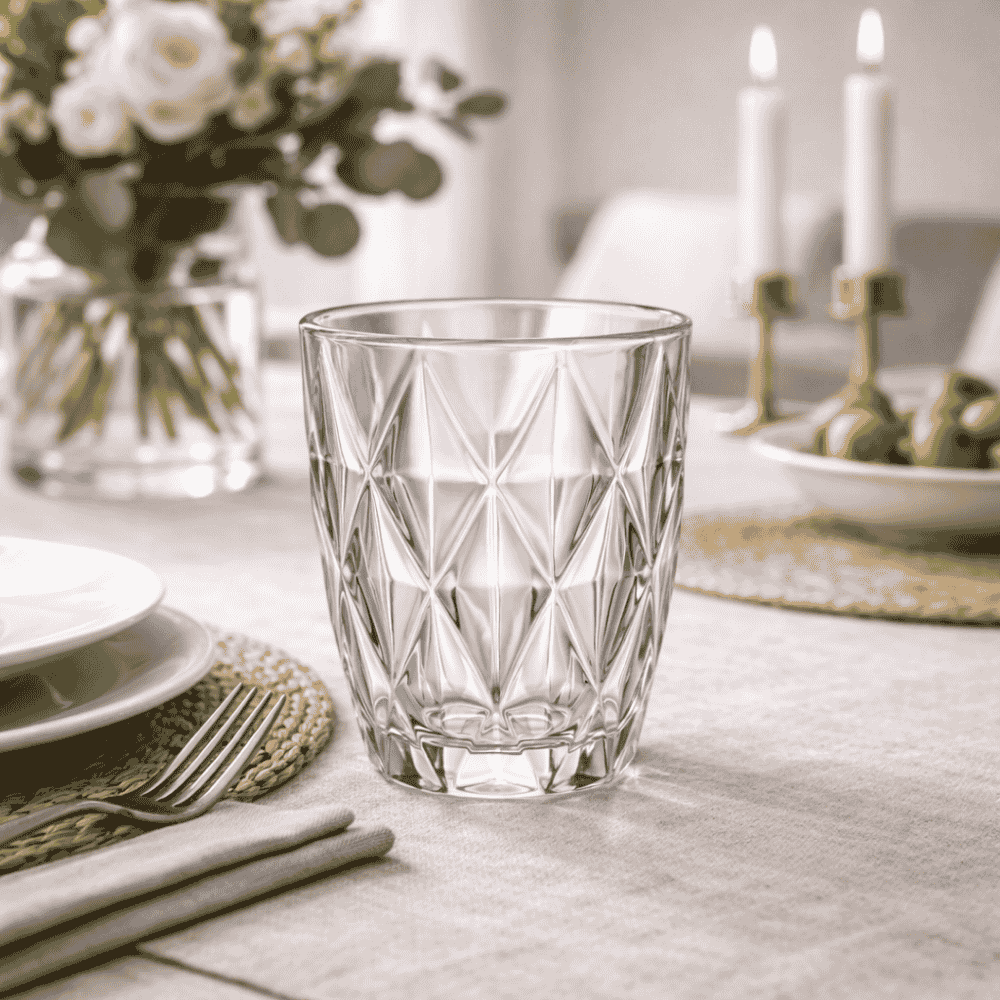 Copo Diamond Clear 280Ml Kehome