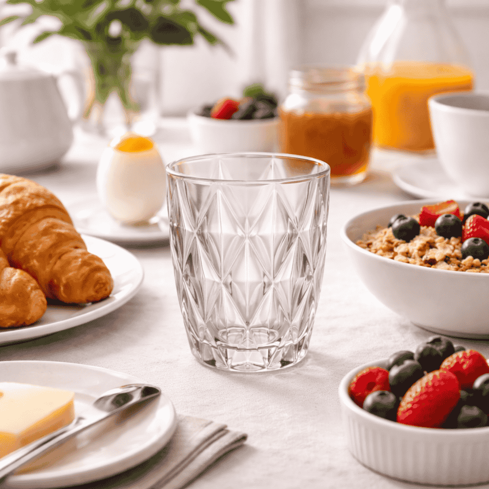 Copo Diamond Clear 280Ml Kehome