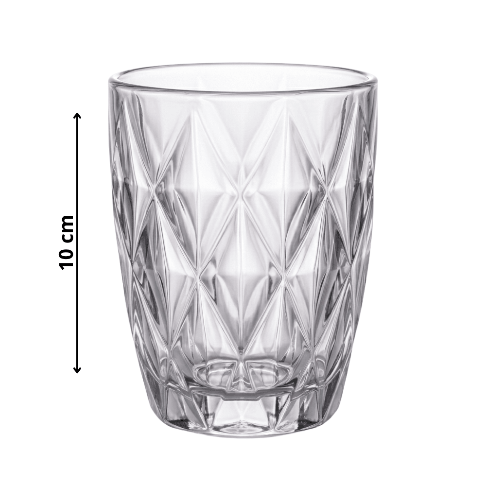 Copo Diamond Clear 280Ml Kehome