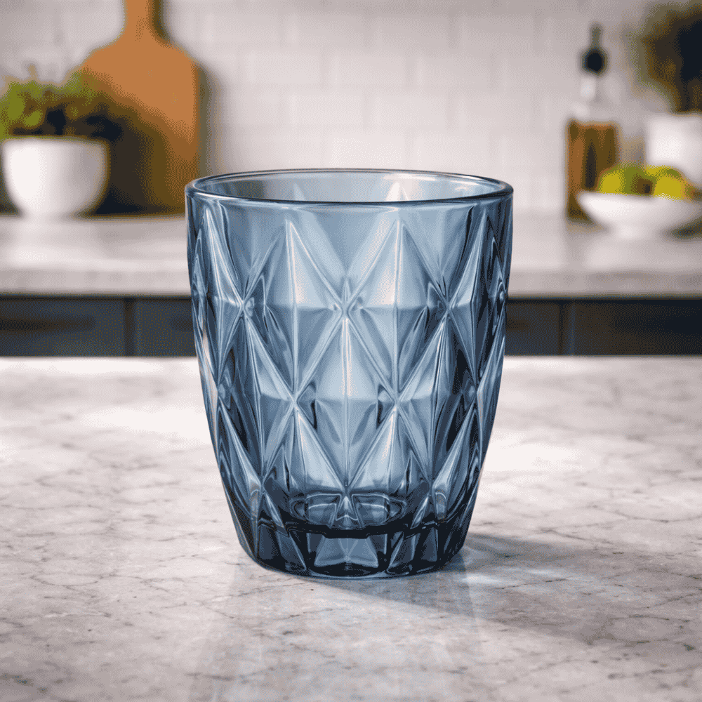 Copo Diamond Azul 280Ml Kehome